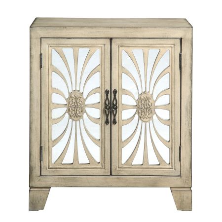 ACME Nalani Console Cabinet Antique White Finish