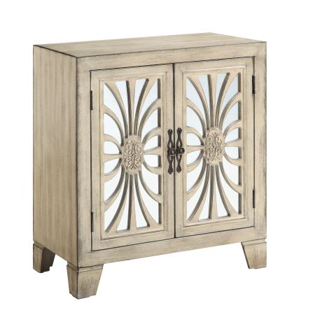 ACME Nalani Console Cabinet Antique White Finish