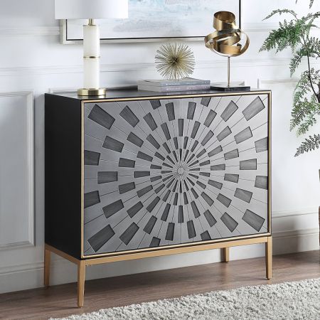 Quilla Console Cabinet AC00200 Gray By Acme Furniture