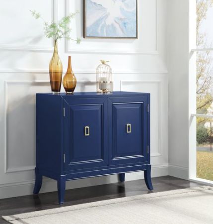 Clem Console Cabinet AC00285 Blue By Acme Furniture