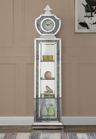 Noralie Accent Clock AC00351 Mirrored By Acme Furniture