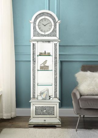 Noralie Accent Clock AC00352 Mirrored By Acme Furniture