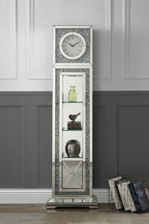 Noralie Accent Clock AC00354 Mirrored By Acme Furniture