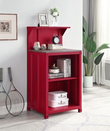 ACME Cargo Reception Desk Red Finish