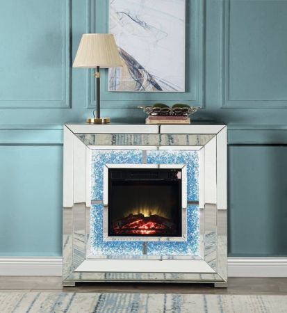 Noralie Fireplace AC00514 Mirrored By Acme Furniture