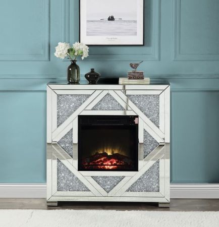 Noralie Fireplace AC00515 Mirrored By Acme Furniture