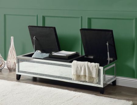 Noralie Accent Bench AC00533 Mirrored By Acme Furniture