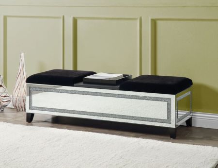 Noralie Accent Bench AC00533 Mirrored By Acme Furniture