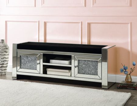 Noralie Accent Bench AC00539 Mirrored By Acme Furniture