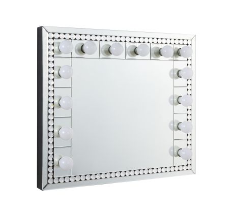 ACME Farai Accent Mirror Mirrored & Faux Crystal Diamonds