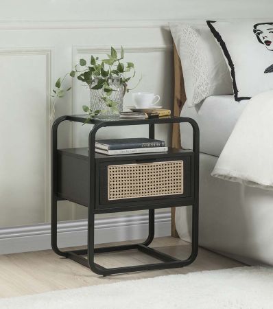 ACME Colson Accent Table Black Finish