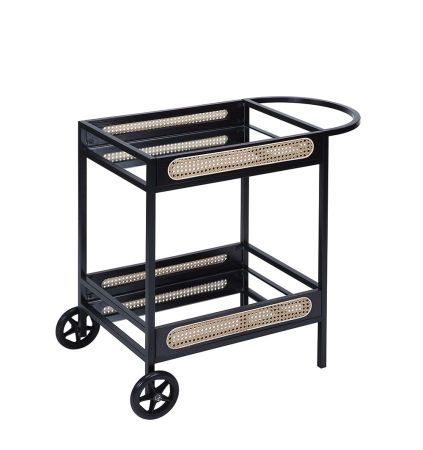 ACME Colson Serving Cart Black Finish