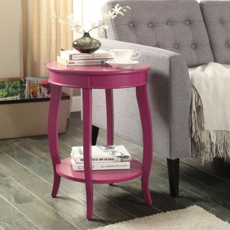 ACME Aberta Accent Table Purple Finish