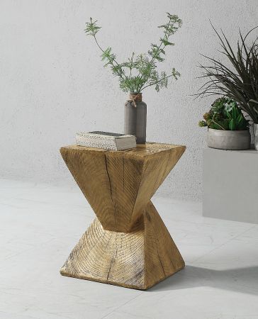 ACME Zahi Accent Table Oak Finish