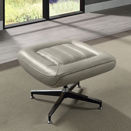 ACME Piran Ottoman Twilight Top Grain Leather