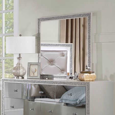 Sliverfluff Mirror BD00244 Champagne By Acme Furniture