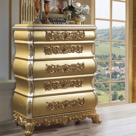 ACME Seville Chest Gold Finish