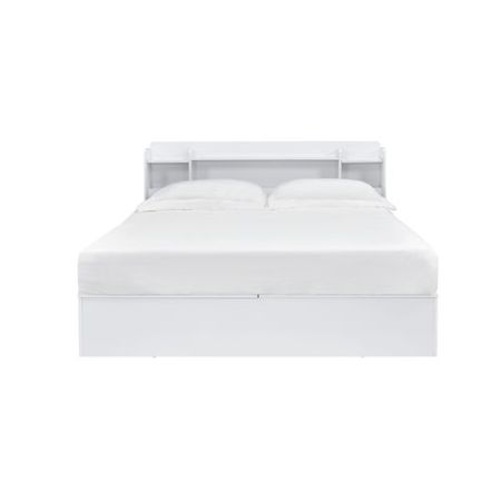 ACME Perse Queen Bed W/Storage White Finish