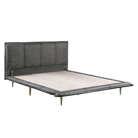 ACME Metis EK Bed Gray Top Grain Leather