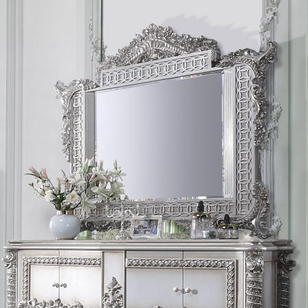 ACME Valkyrie Mirror Antique Platinum Finish