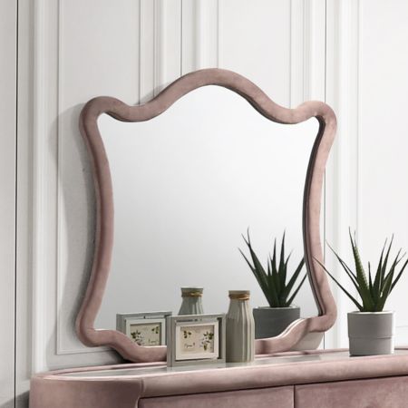 ACME Salonia Mirror Pink Velvet