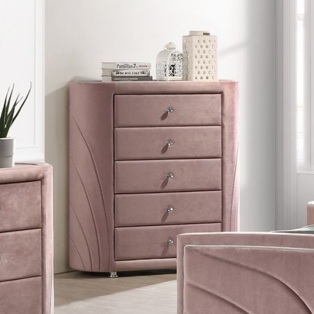 ACME Salonia Chest Pink Velvet