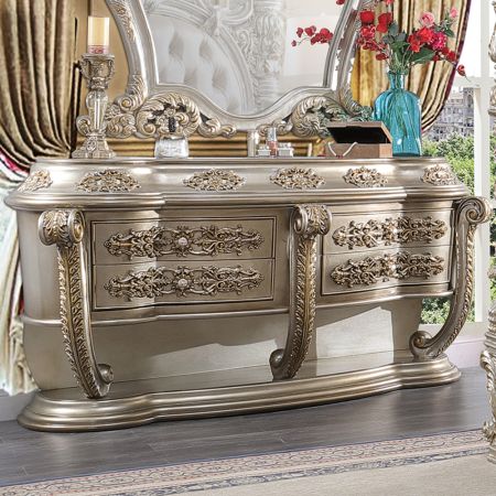 ACME Danae Dresser Champagne & Gold Finish