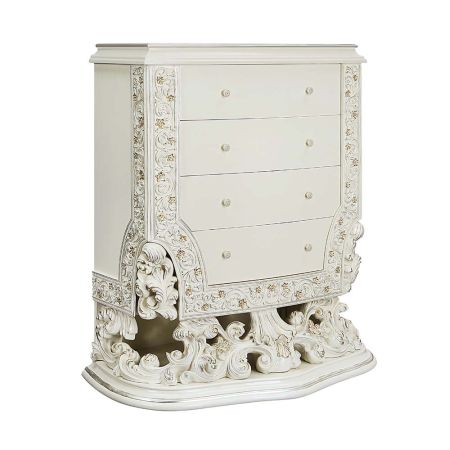 ACME Adara Chest Antique White Finish