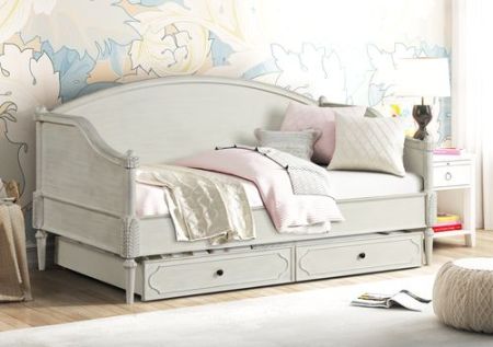 ACME Lucien Daybed (Full) Antique White Finish