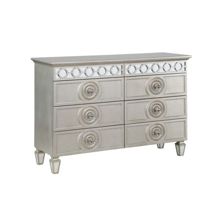 ACME Varian Dresser Silver & Mirrored Finish