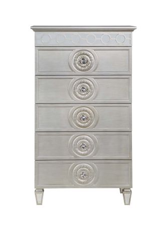 ACME Varian Chest Silver & Mirrored Finish