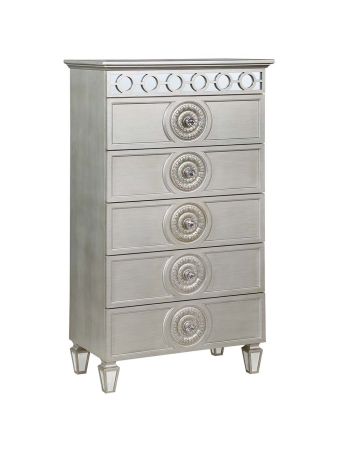 ACME Varian Chest Silver & Mirrored Finish