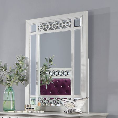 ACME Varian Mirror Silver & Mirrored Finish