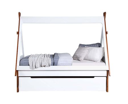 ACME Loreen Twin Bed Oak & White Finish