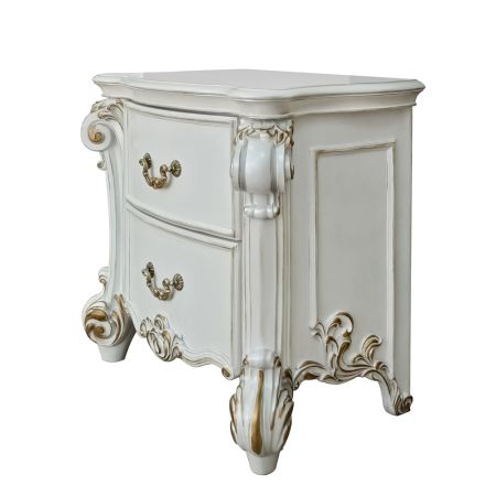 ACME Vendome Nightstand Antique Pearl Finish