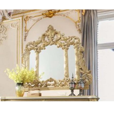 ACME Cabriole Mirror Gold Finish