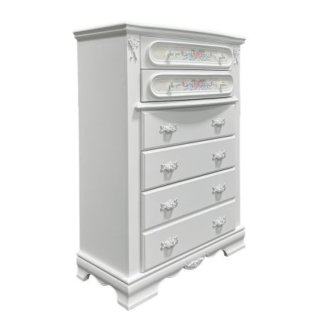 ACME Flora Chest White Finish