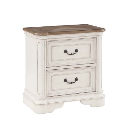 ACME Florian Nightstand Antique White Finish