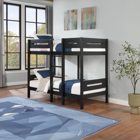 ACME Nissa Twin/Twin Bunk Bed Black Finish