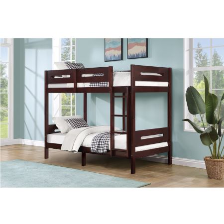 ACME Nissa Twin/Twin Bunk Bed Espresso Finish