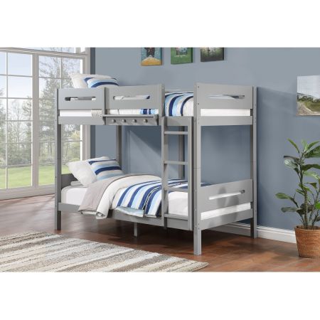 ACME Nissa Twin/Twin Bunk Bed Gray Finish