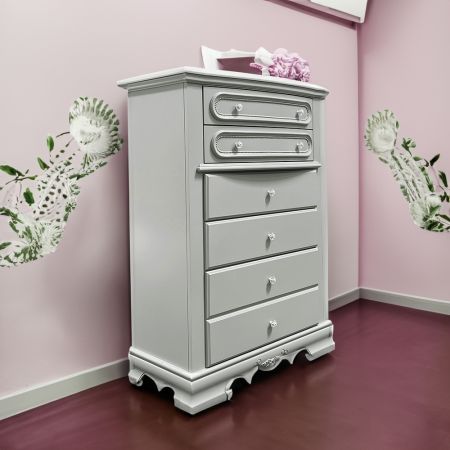 ACME Flora Chest Gray Finish