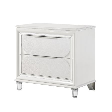 ACME Tarian Nightstand Pearl White Finish