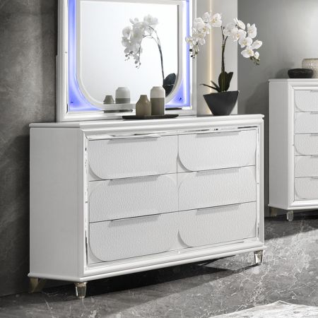 ACME Tarian Dresser Pearl White Finish