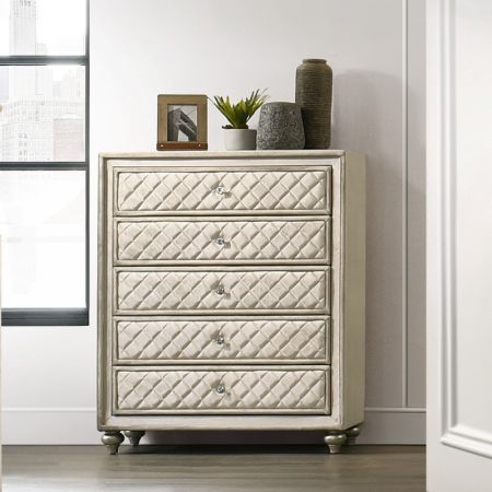 ACME Lucienne Chest Beige Velvet