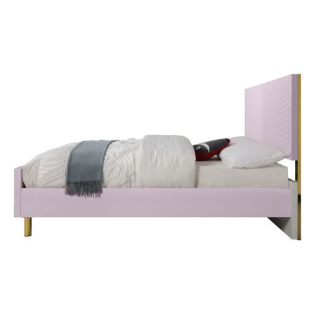 ACME Gaines Full Bed Pink High Gloss Finish