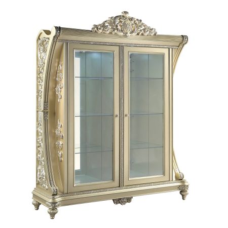 ACME Vatican Curio Champagne Silver Finish