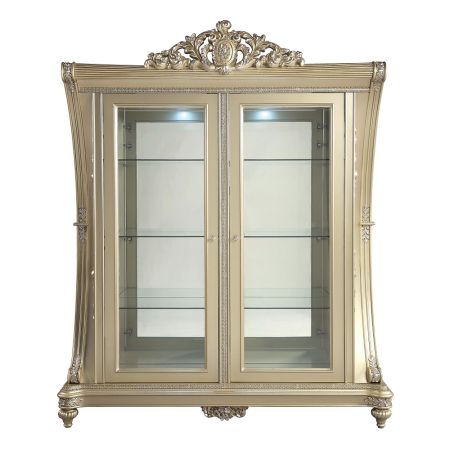 ACME Vatican Curio Champagne Silver Finish