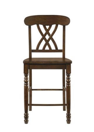 ACME Dylan Counter Height Chair (Set-2) Walnut Finish