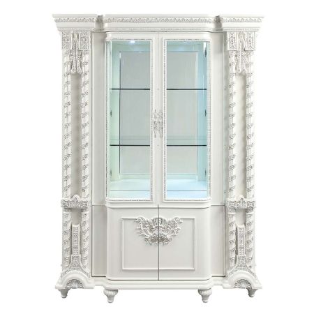 ACME Vanaheim Curio Antique White Finish